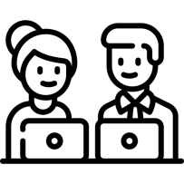 bridges: two co-workers working together